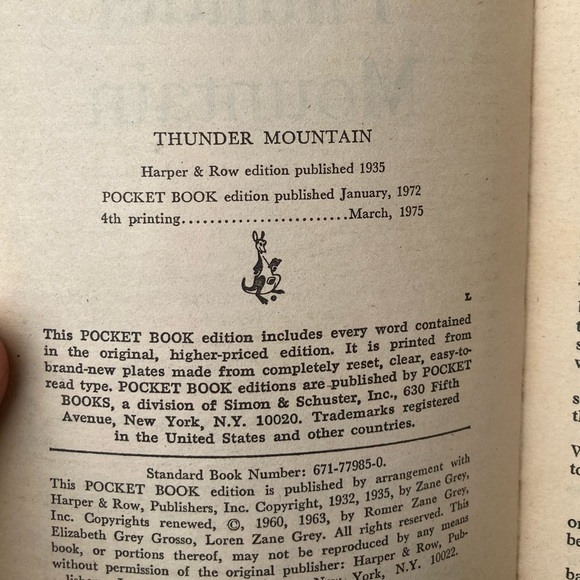Vintage 70s Zane Grey Pocket Book lot in good readable condition, paperbacks. - Picture 5 of 6